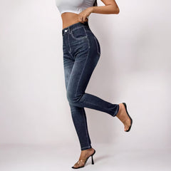 High Rise Slim Fit Denim Jeans