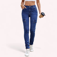 Women Stretch Tight Narrow Bottom Leg Jeans