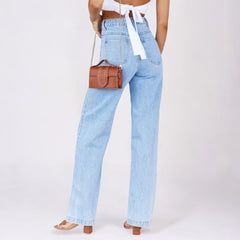 Women Stretchy Wide Leg Denim Jeans