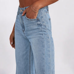 High Waist Straight Wide Leg Jeans