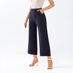 High Waist Wide Leg Straight Casual Pants