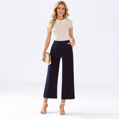 High Waist Wide Leg Straight Casual Pants