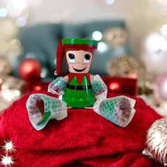 Handmade Christmas Elf Pot