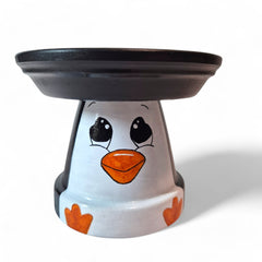 Custom Painted Penguin Pot