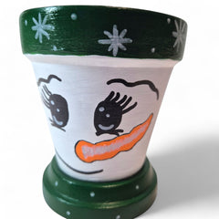 Chirstmas Snowman Pot