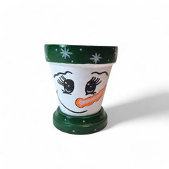 Chirstmas Snowman Pot