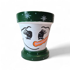 Chirstmas Snowman Pot