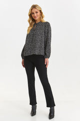 Loose fit with long buffeted sleeves blouse