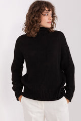 Minimalist plain design turtleneck sweater