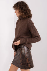 Minimalist plain design turtleneck sweater