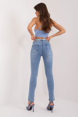 High rise skinny fit jeans