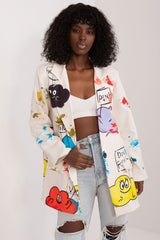 Colorful print unique women's jacket
