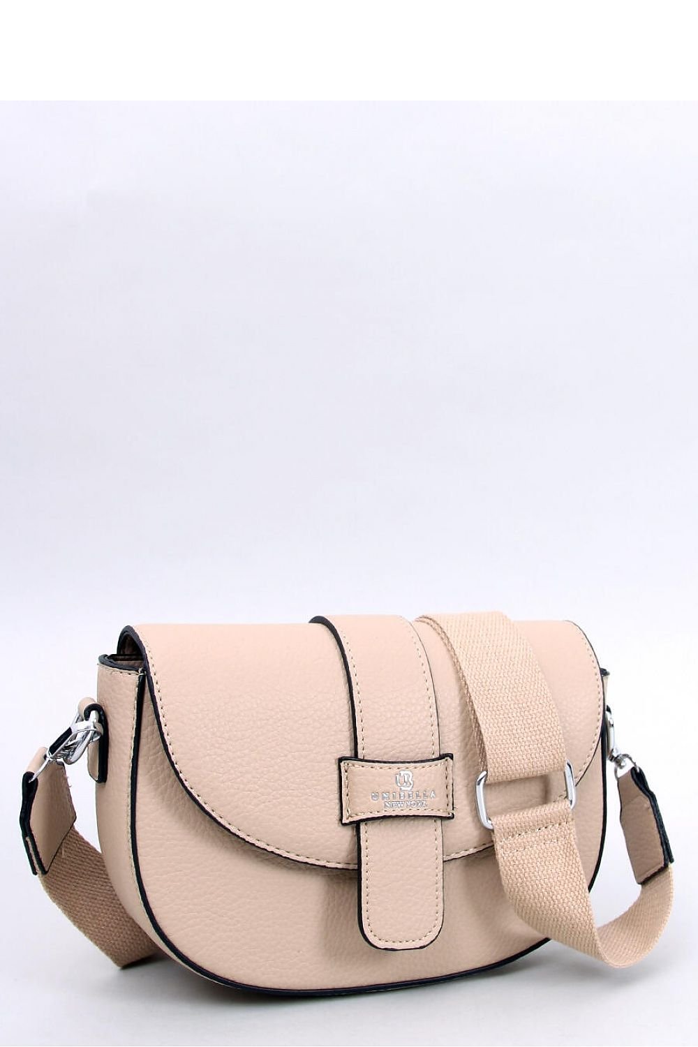 Beige messenger bag with detachable adjustable strap
