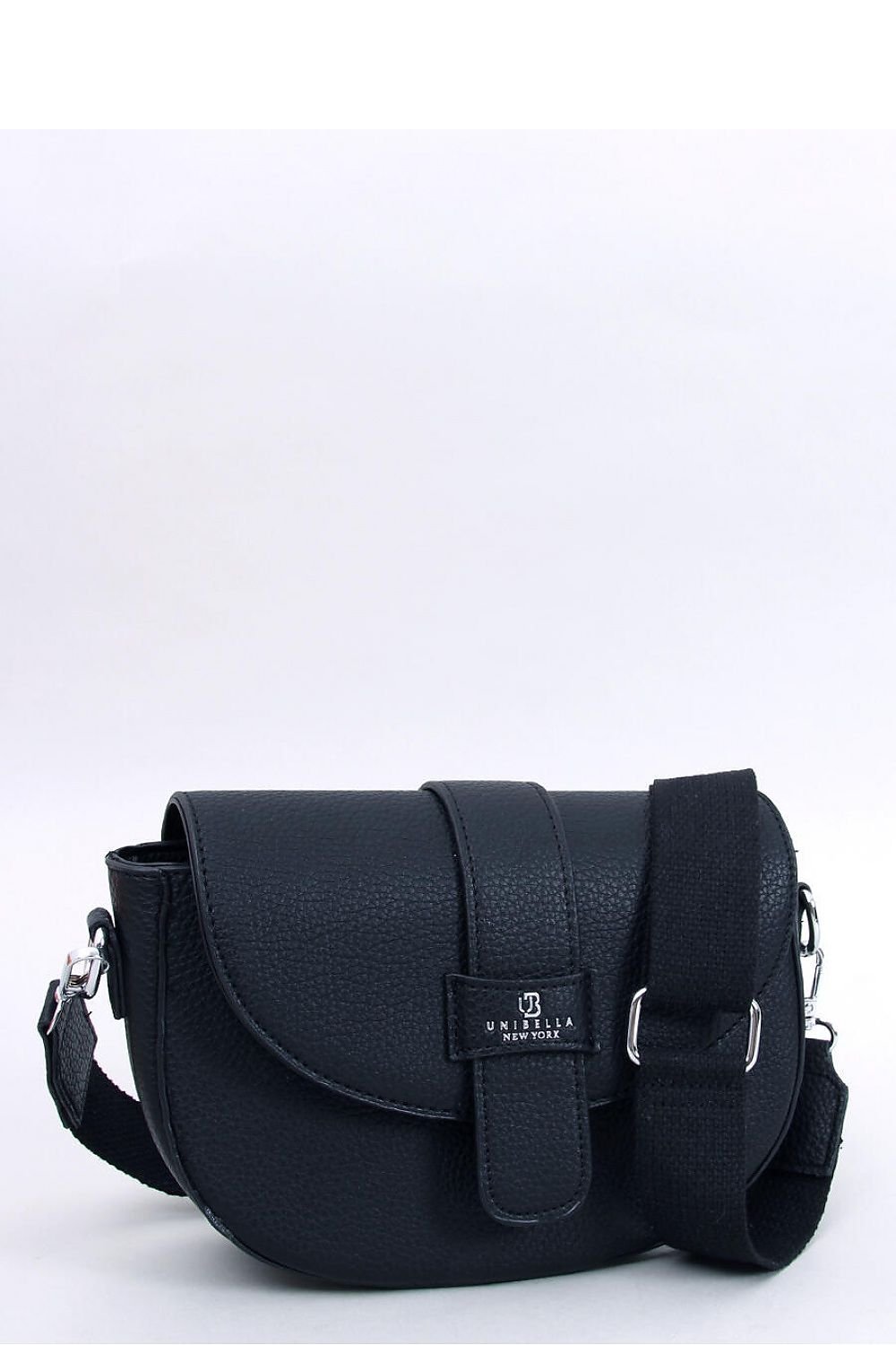 Black messenger bag with detachable adjustable strap