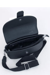 Black messenger bag with detachable adjustable strap