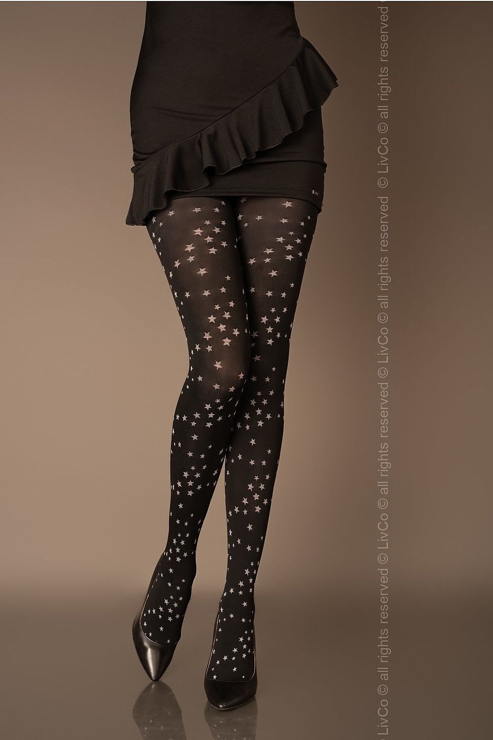 Tights styling with small charming stars