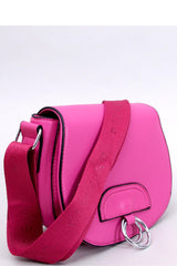 Pink messenger bag with wide adjustable strap